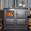 ESSE 1000 W Woodburning cooker firebox door open